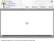 Tablet Screenshot of calvaryopc.org